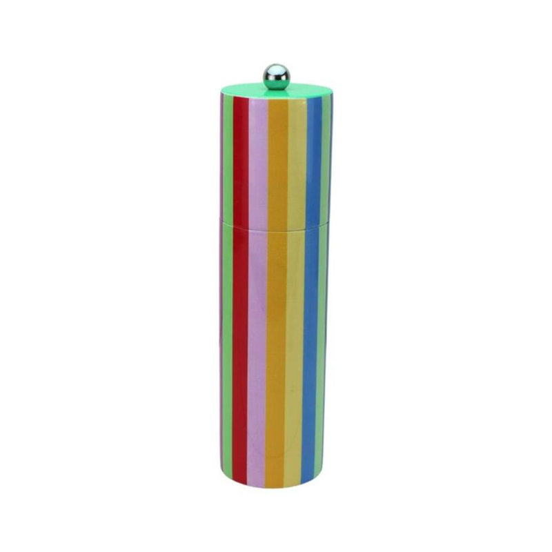 Striped Column Salt or Pepper Mill, Multicolor