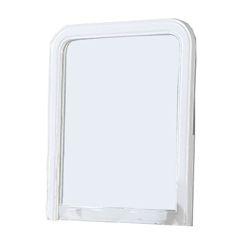 Miroir biseauté pour commode, Blanc