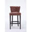 Ensemble de 2 tabourets de bar, hauteur de siège 29,5 po, tabourets de bar en bois en bois (2 pièces)-125574405-125574404