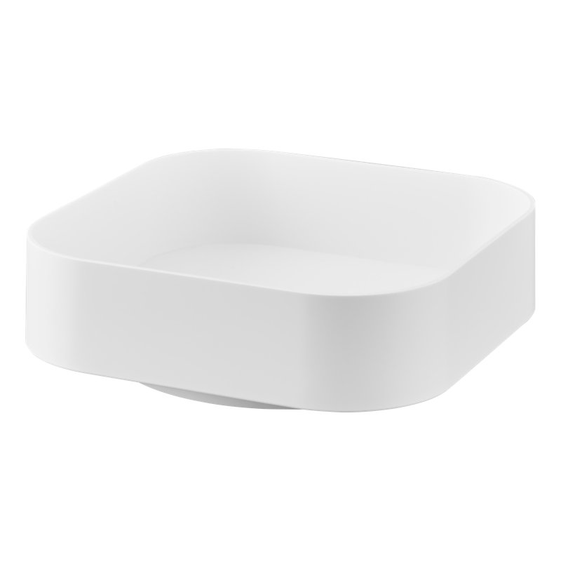 Plateau de rangement rotatif Yamazaki, plastique ABS, capacité de 8,8 lb, Blanc