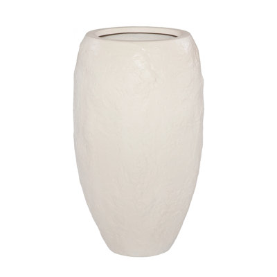 Pot à fleurs Aera, blanc cassé, petit