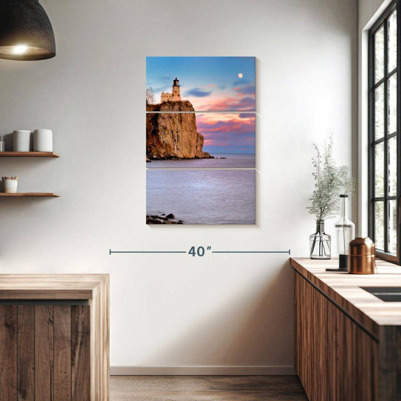 Alvord Split Rock Lighthouse Sunset, 38" H x 24" W
