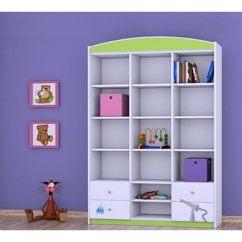 Justus 183cm H X 132cm W Kids Cube, Green
