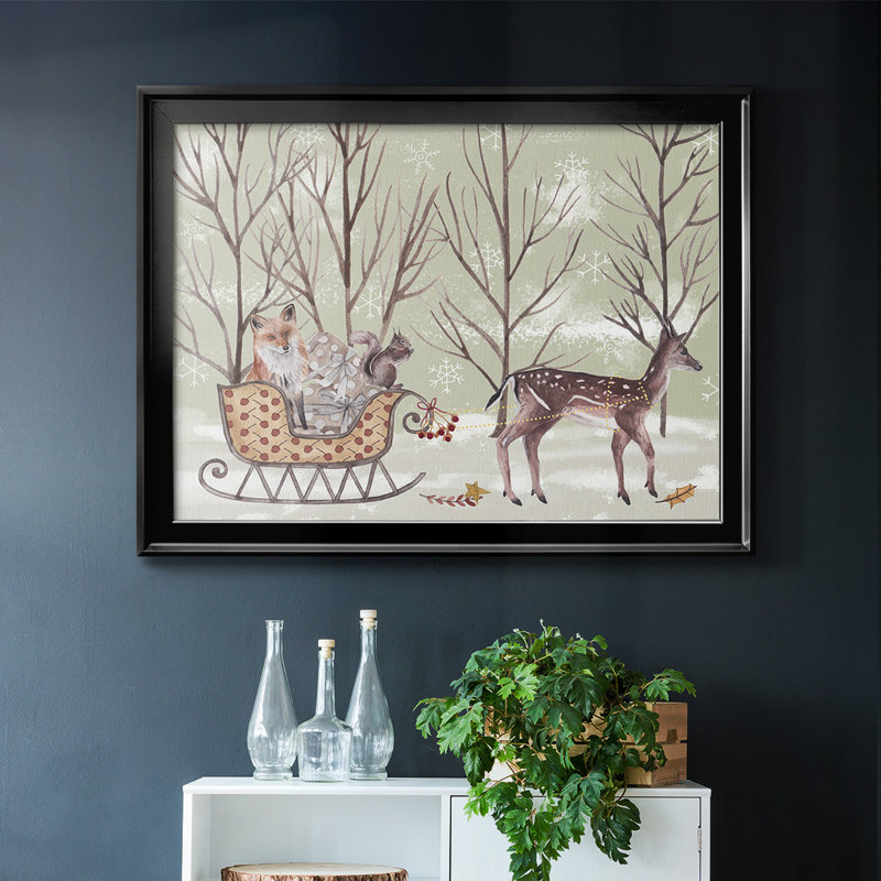 Christmas Time I, reproduction d'art sur toile, Noir, H 14 po x l 20 po x P 1,5 po