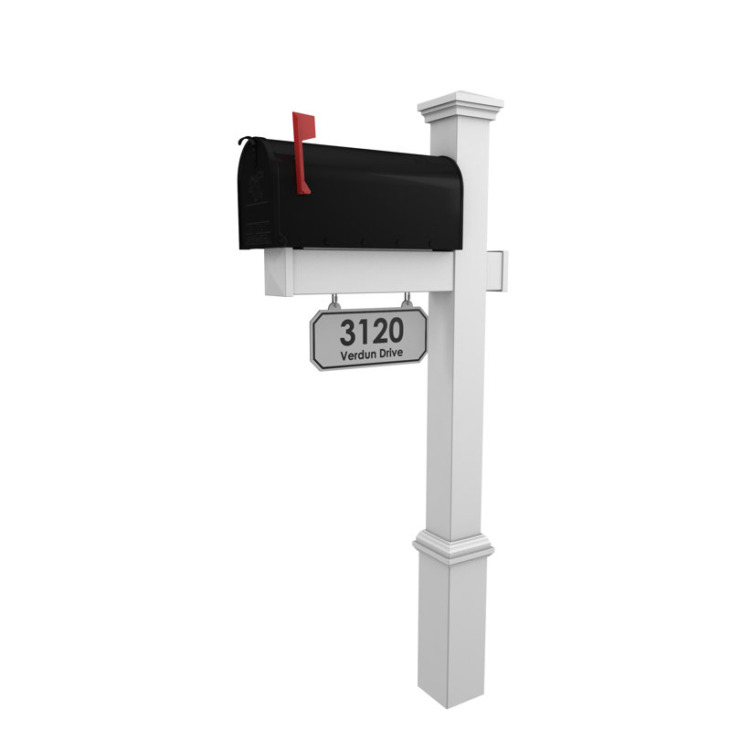 Personalized Post Mounted Mailbox, Yes