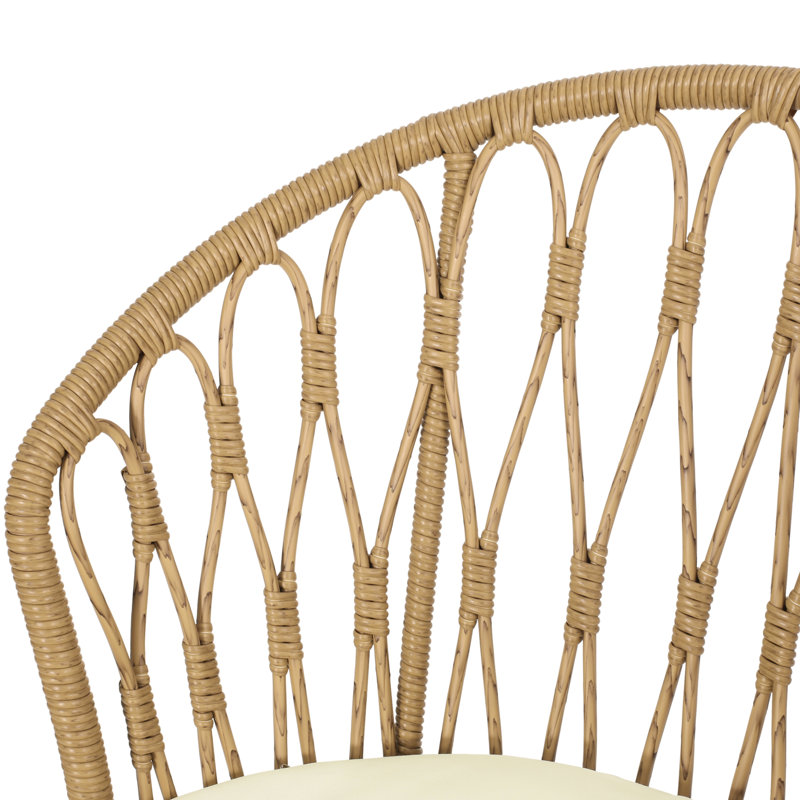 Chaises brunes - industrielles, avec coussins, intempéries (2 pièces 2 pièces brun industriel, fabrication,