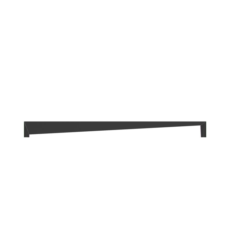 Poignée barre 17 5/8" au centre Orvietto, Noir, H 0,25 po x l 12,5 po x P 1 po