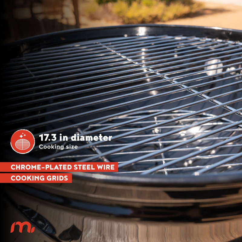 Megamaster 4-in-1 Black Vertical Smoker with 600 sq. in. Cooking Space