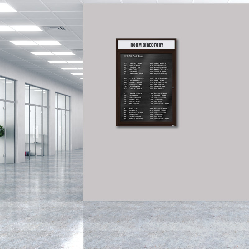 Carte à fixation murale délimitée directory cabinet, null, null, null