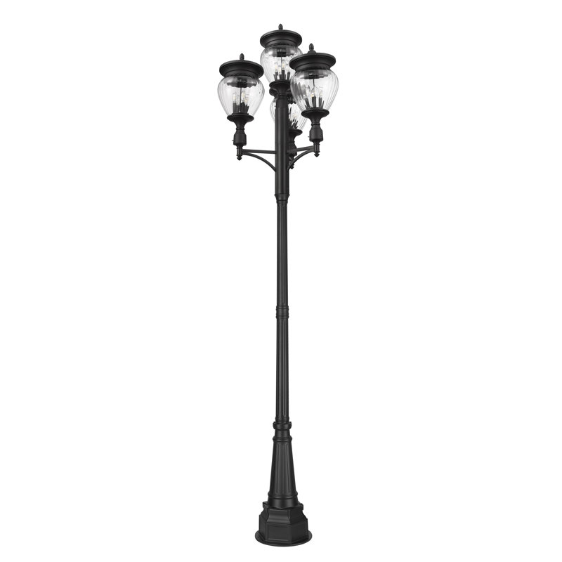 Luminaire d'extérieur 4 lumières Ashdown, H 130,75 po x l 34,5 po x P 34,5 po