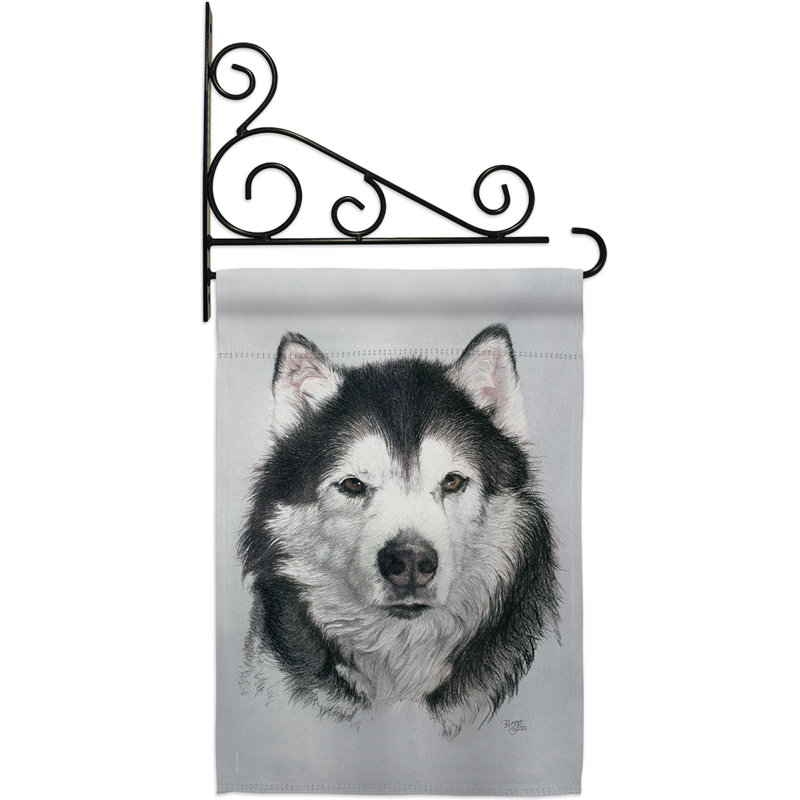 Husky polyester à 2 faces 19 x 13 po Ensemble de drapeaux