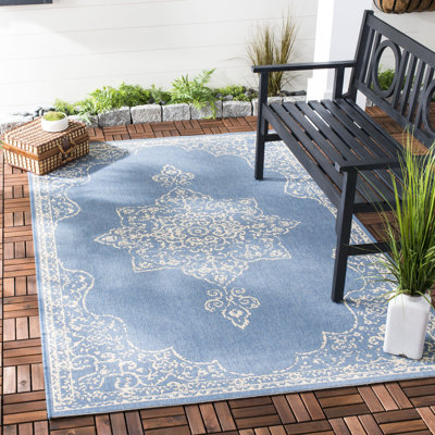 Radslavice Oriental Hand Woven Indoor / Outdoor Area Rug