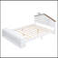 Lit plateforme double avec lumières DEL et rangement