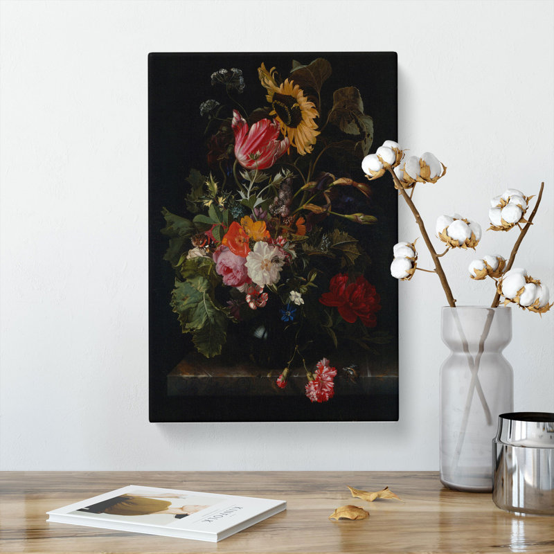 Still Life With Flowers Vol.5 by Maria Van Oosterwijk - Wrapped Canvas Painting, 60cm H x 40cm W x 3cm D