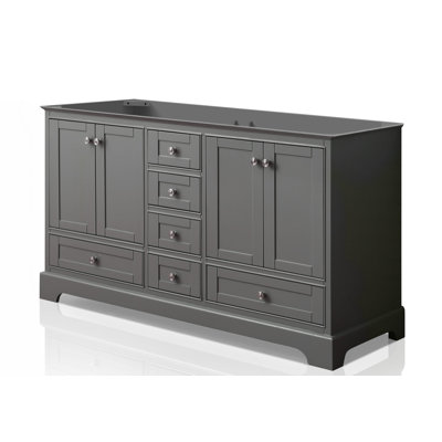 Audrey 58.75'' W Double Bathroom Vanity Base