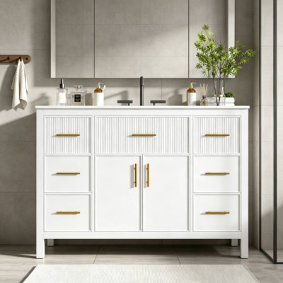 Meuble-lavabo simple de 47,83 po avec lavabo