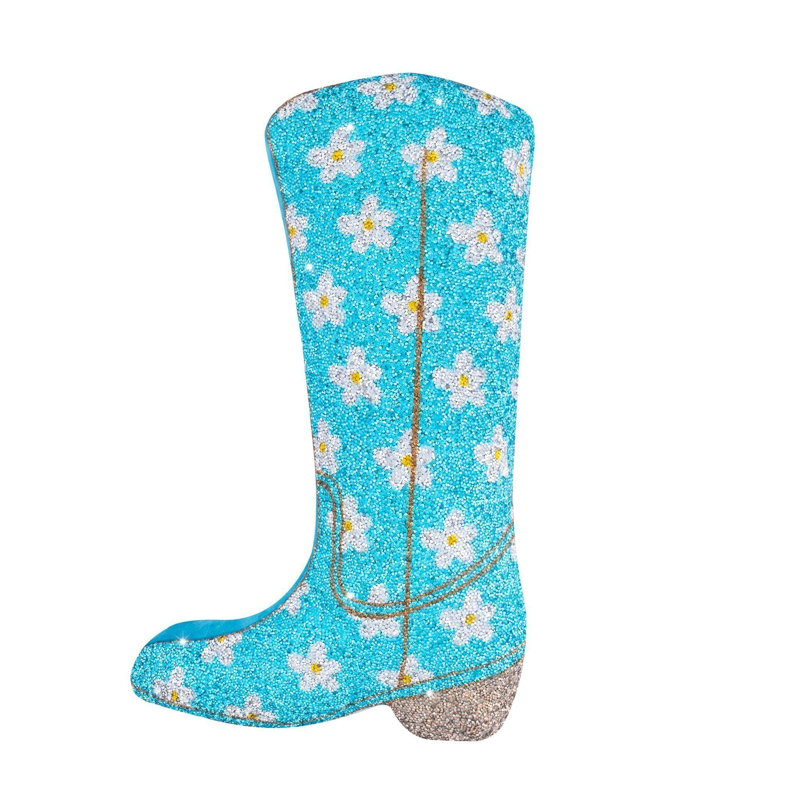 Coussin en forme de fleur, Bleu