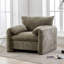 Fauteuil d'appoint surdimensionné en chenille avec méridienne et méridienne pour un confort et une élégance ultimes dans le salon-5691940
