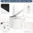 Smart Toilet With Heated Seat, One Automatic Flush, Without Bidet, Foot Blue Night , Knob Managed, Power Outage Flush Component, Soft Close Cover, White Bathroom Utensil Seat Toilet, One Piece No