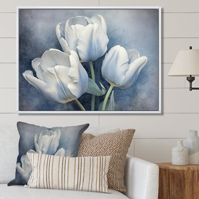 Tulipes Simplicity Sapphire II sur toile