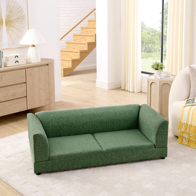 Comfortable Pet In Olive For Medium And Large Dogs - Modern, Oversized, Rectangular, , , Soft Cushion, 56.5"*26"*17 Dog , , Comfortable,