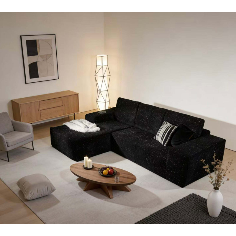 Cloud Modular Sofa with Convertible Bed and No-Assembly Design