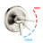 Wall Mounted Shower With 8" Rain Head And Handheld In Brushed Nickel Finish