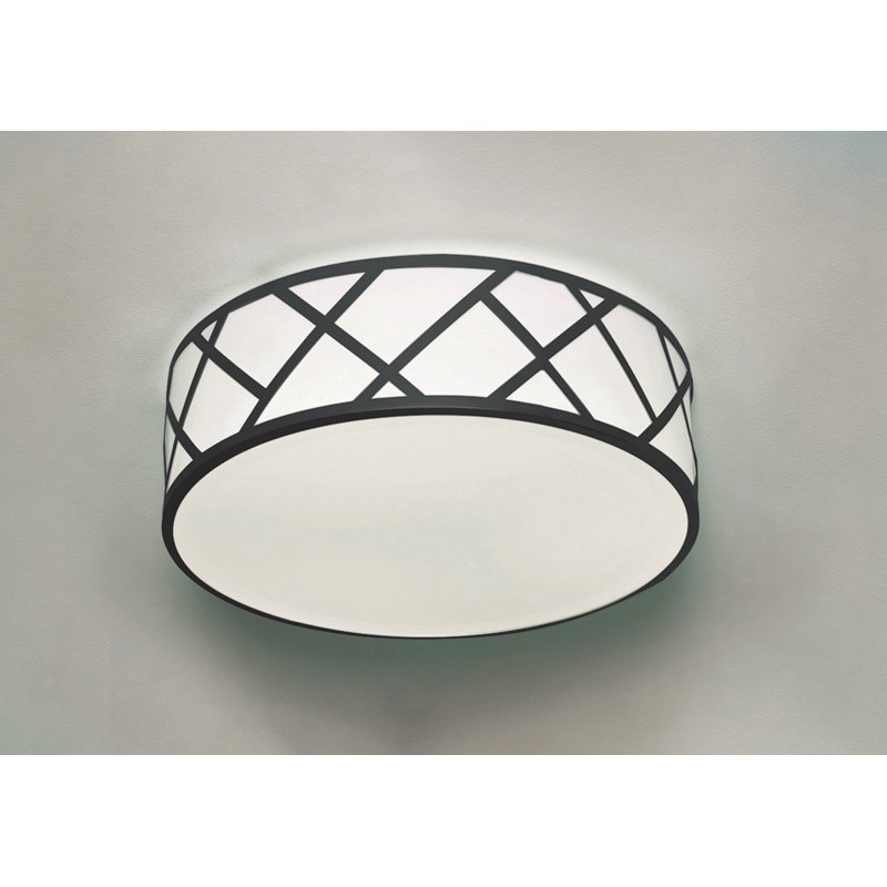 Balduin Acrylic LED Flush Mount, Black