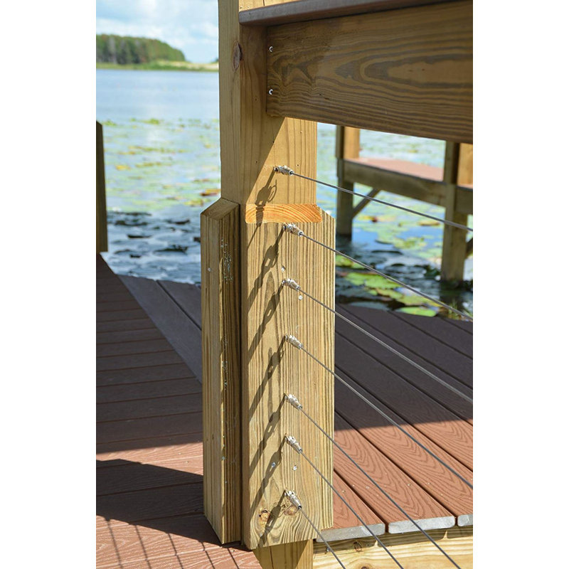 1,8 po rail d’escalier avec câble l h 250 pi. x l pi.