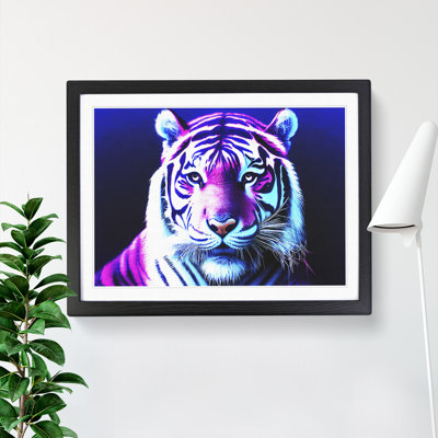Neon Tiger - Single Picture Frame Print