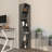 Modern Anthracite Bookshelf, 64.8 x 12.6 x 12.6 Inches | 100% Melamine Coated Particle Board, Thickness: 0.7 Inches | Stylish & Functional Storage Solution for Home or Office, Durable & Sleek Design-1414596474