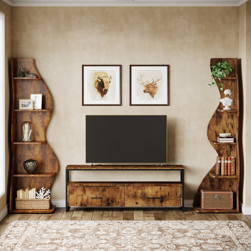 Arhab Corner Bookcase, Brown