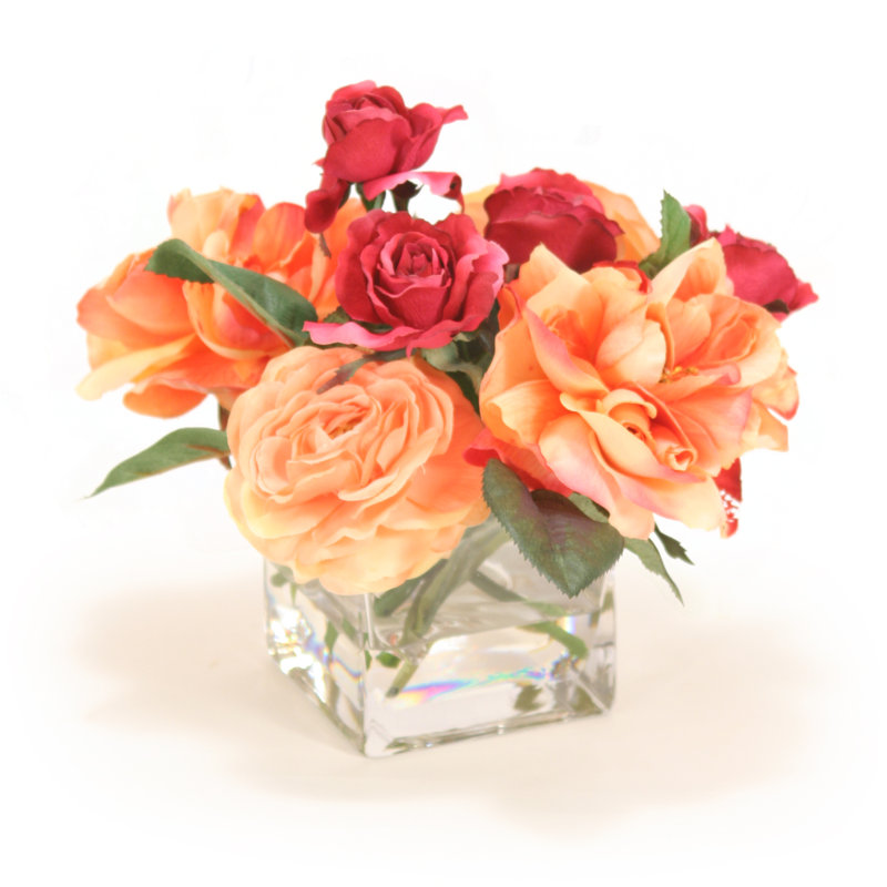 Centre de table Roses dans un vase