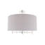 Broseley Fabric Semi Flush Mount-578393598-578393597