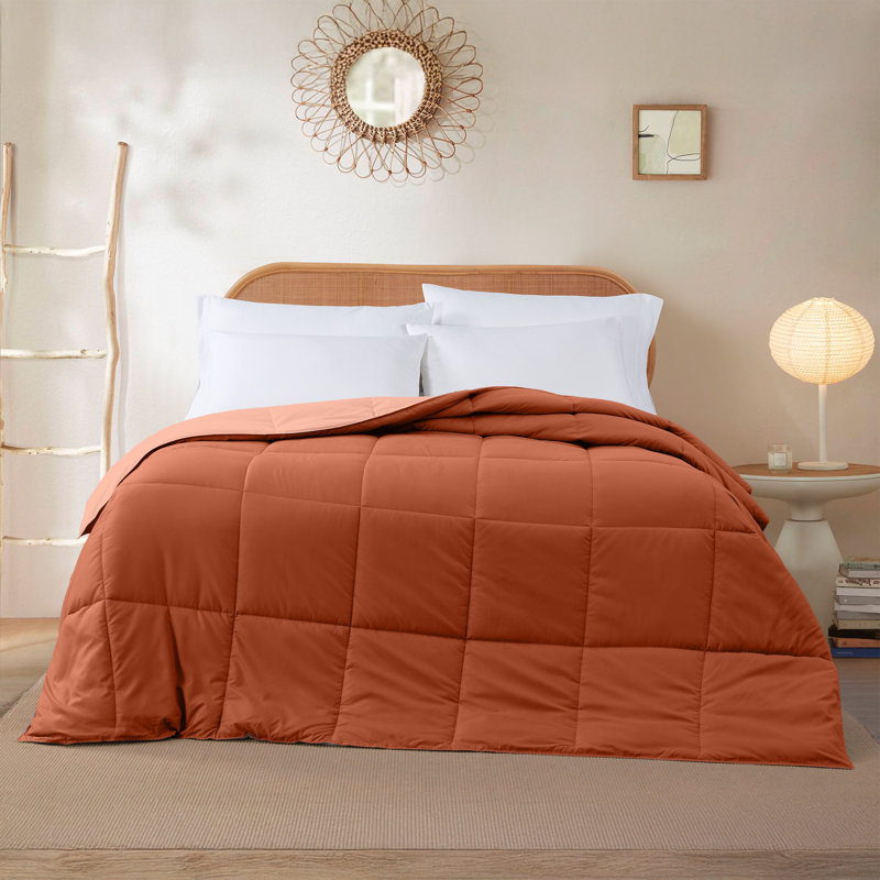 Modern Threads Sanctuary by PCT Down Alternative Microfiber Quilted Reversible Comforter & Duvet Insert - Soft, Comfortable Alternative to Goose Down - Bedding for All Seasons