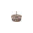 Wicker Small Double Lidded Picnic Basket with Lining
