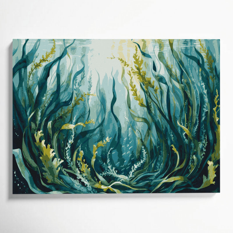 «Coastal Seaweed Forest», art mural sur toile, H 24 po x l 36 po