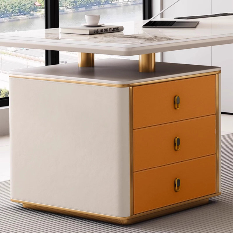 Embrey, White/Orange/Gold