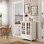 Buffet avec portes à double vitrage et tiroir-323399846