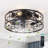 18-Inch Industrial Cage Ceiling Fan With Light, Remote Control, Integrated Dimmable LED, And Silent Operation-1100803131