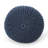 Modern Cotton Round Pouf, Navy Blue-1784023927