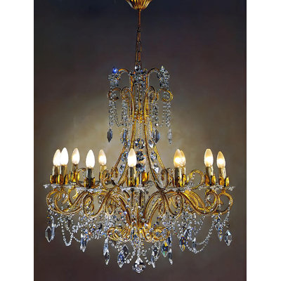 12 - Light Candle Style Classic / Traditional Chandelier