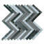 1 in. x 3 in. Herringbone Polished Stone Tile