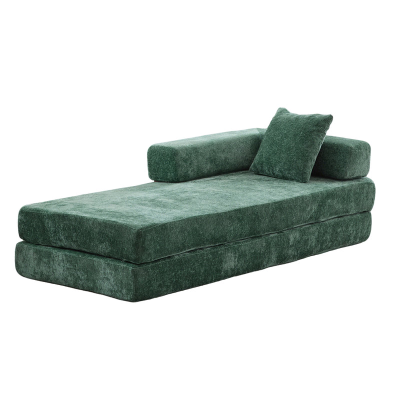 Canapé de plancher, Vert foncé