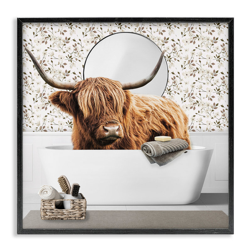 Estampe numérique Boho, conçue par CAD Designs, Giclée noire de minuit encadrée, H 12 po x l 12 po