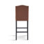 Ensemble de 2 tabourets de bar, tabourets de bar rembourrés à hauteur de comptoir pour îlot de cuisine, pieds en bois d'hévéa-1331476501