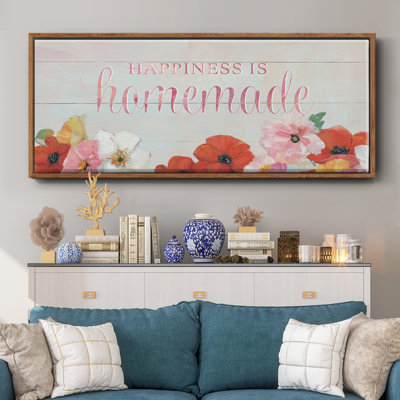 Happiness is Homemade- Framed Canvas
