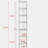 8-Tier Media Tower Rack, Slim Storage Cabinet with Adjustable Shelves, Tall Narrow Bookcase Display Bookshelf, Multi-functional double-decker bookcase-1414160064