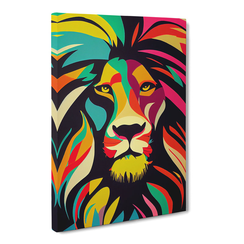 Lion Pop Vol.1 - Wrapped Canvas, 76cm H x 50cm W x 3cm D