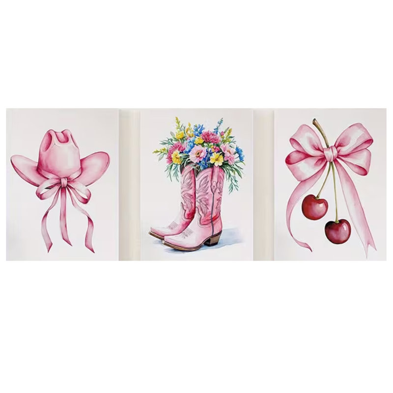 3 Piece Wrapped Canvas Wall Art, 45 cm H x 90 cm W